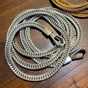 Silver tone chain replacement strap